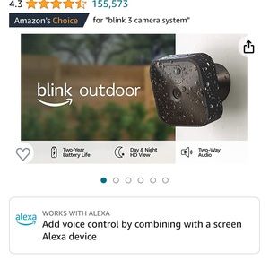 Blink outdoor 3 camera security system!